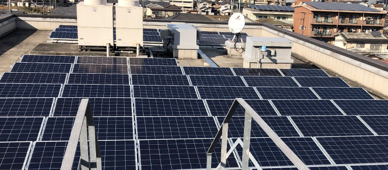 自社建物における太陽光発電